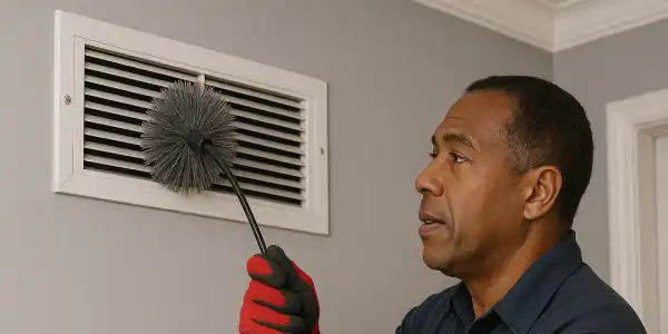 Heater vent cleaning